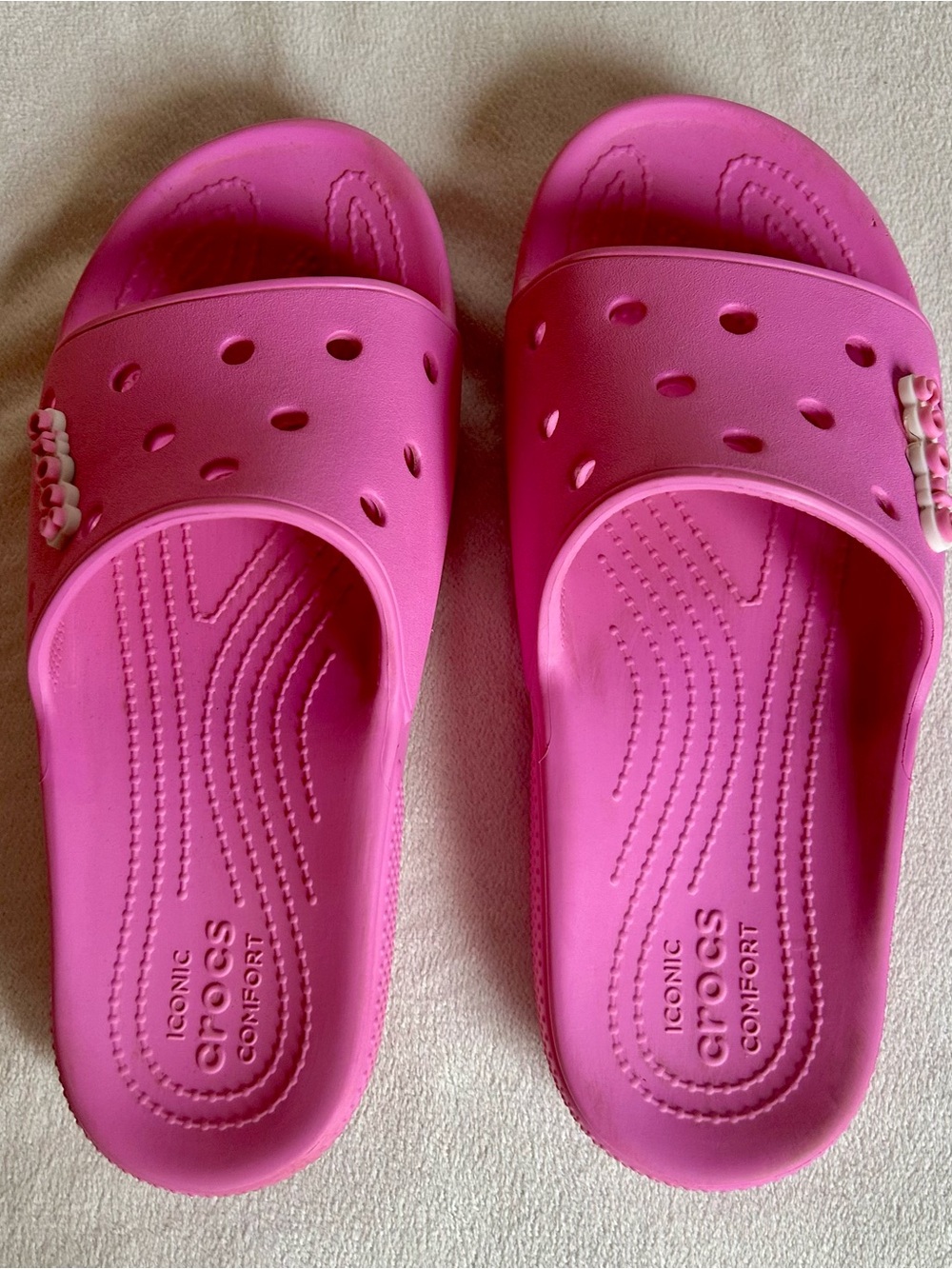 CROCS Classic Slide Sandals in Taffy Pink W9 M7